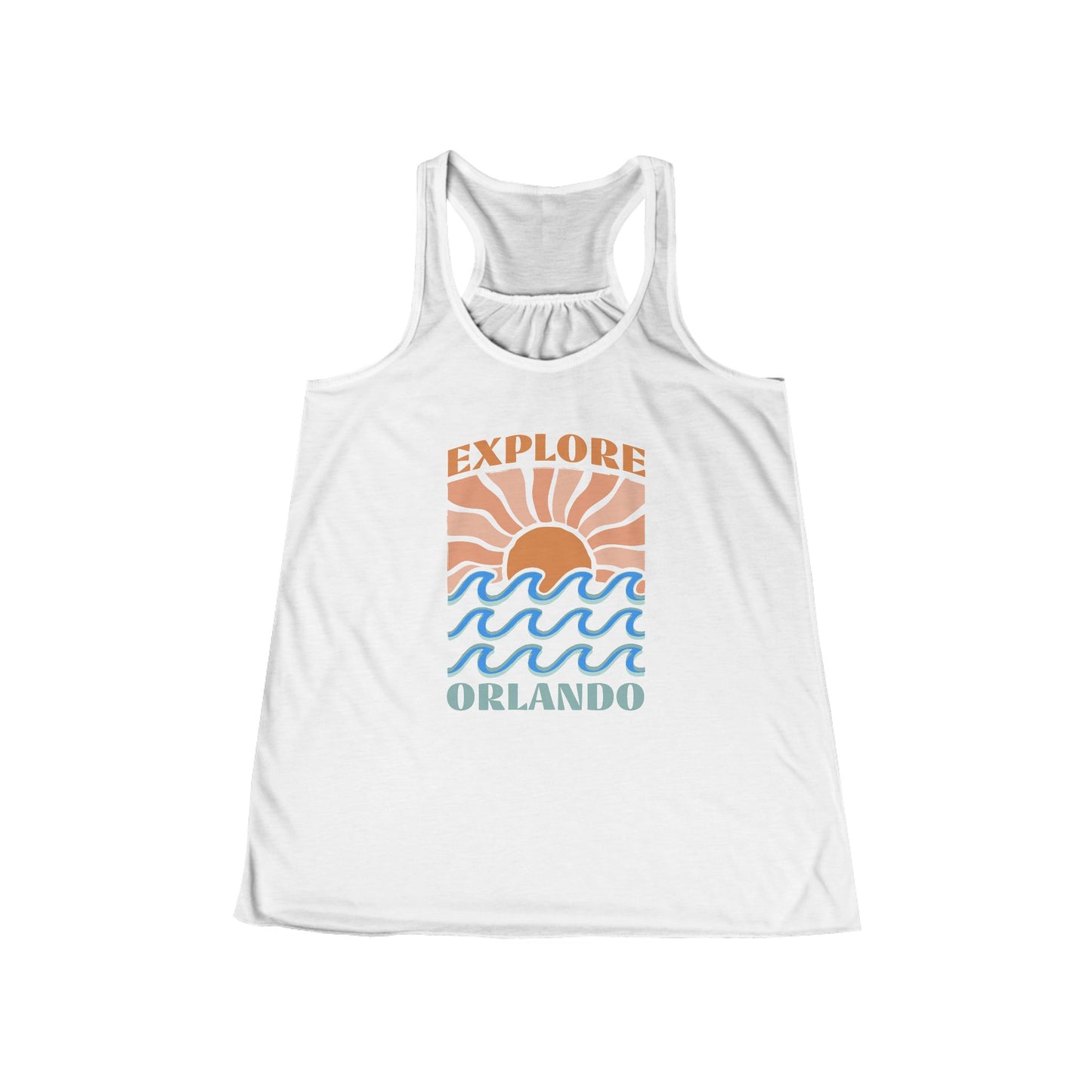 Explore Orlando Summer (1st Edition) Women's Flowy Racerback Tank