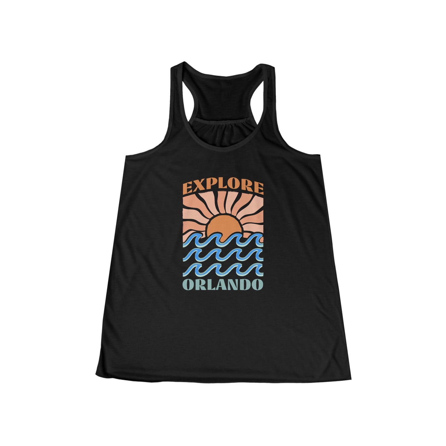 Explore Orlando Summer (1st Edition) Women's Flowy Racerback Tank