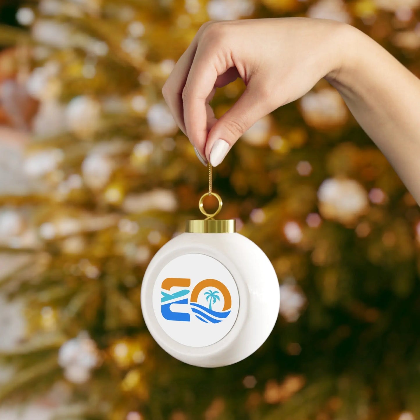 EO Christmas Ball Ornament Printify