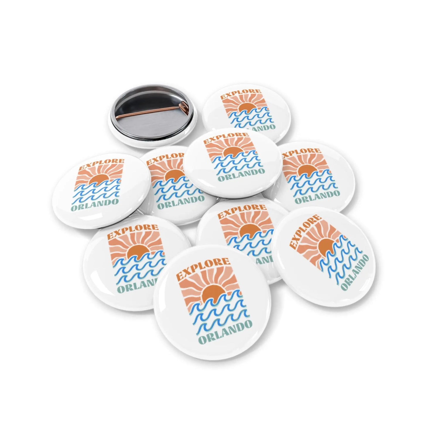 Explore Orlando Summer (1st Edition) Pin Printify