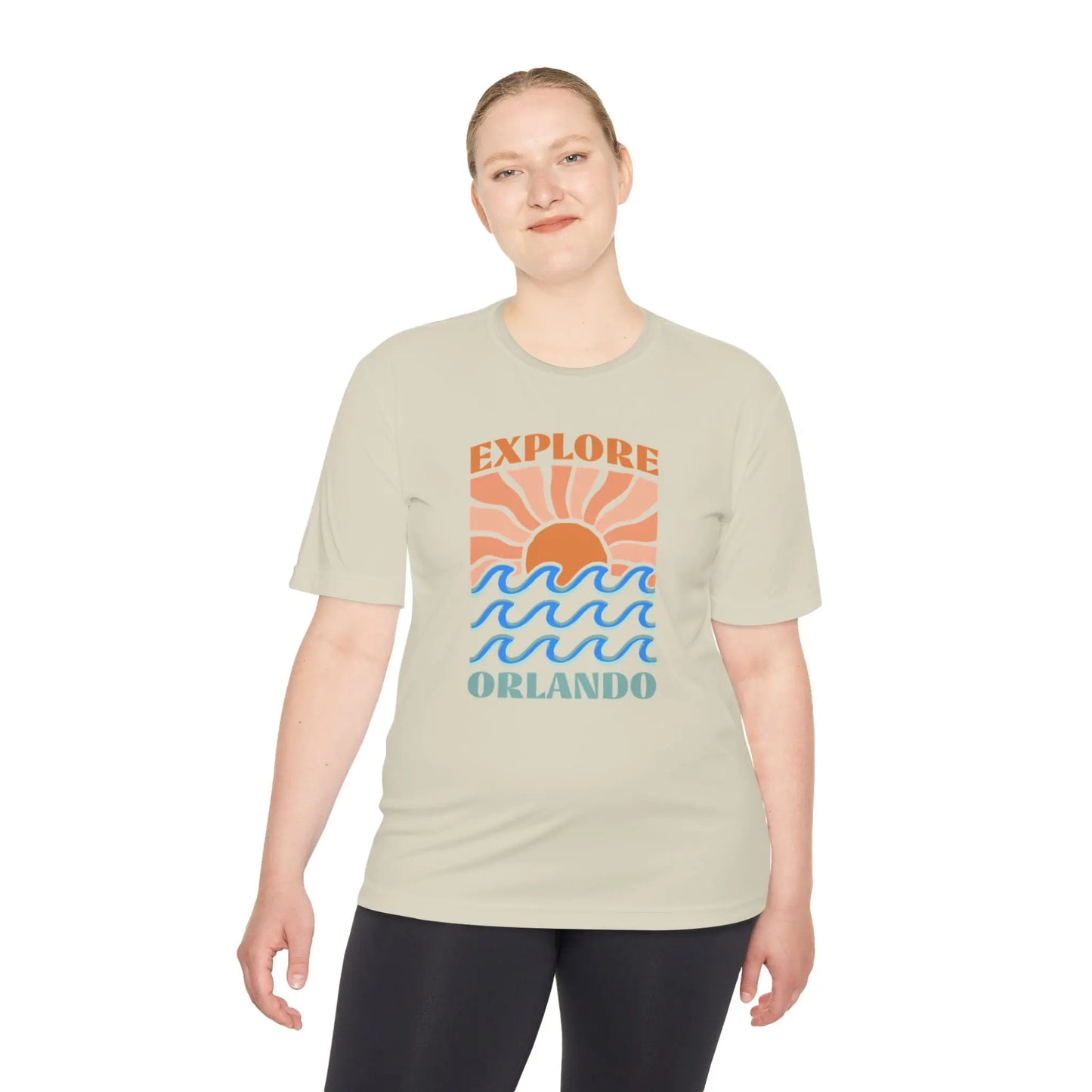 Explore Orlando Summer (1st Edition) Moisture Wicking Tee Printify