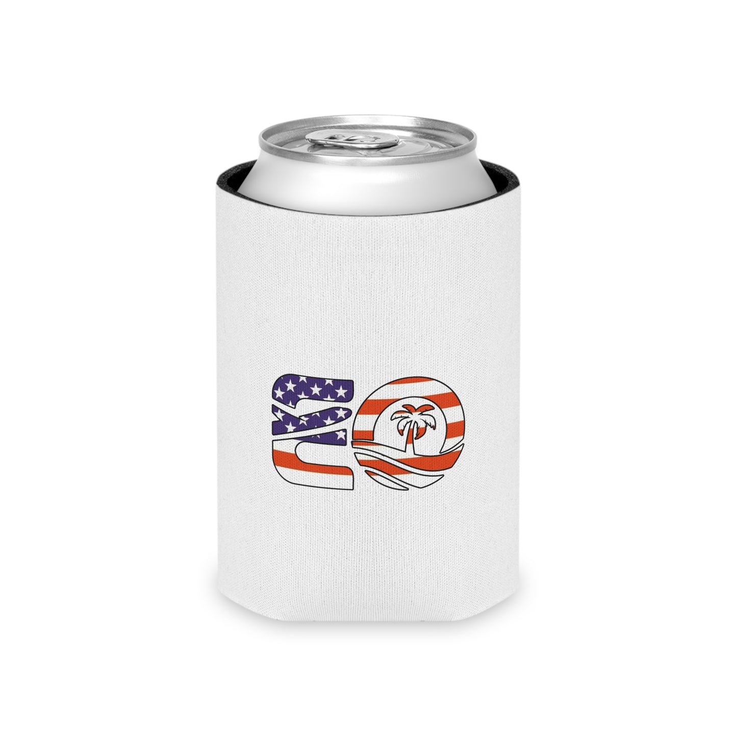 EO USA Flag Can Cooler Sleeve Printify