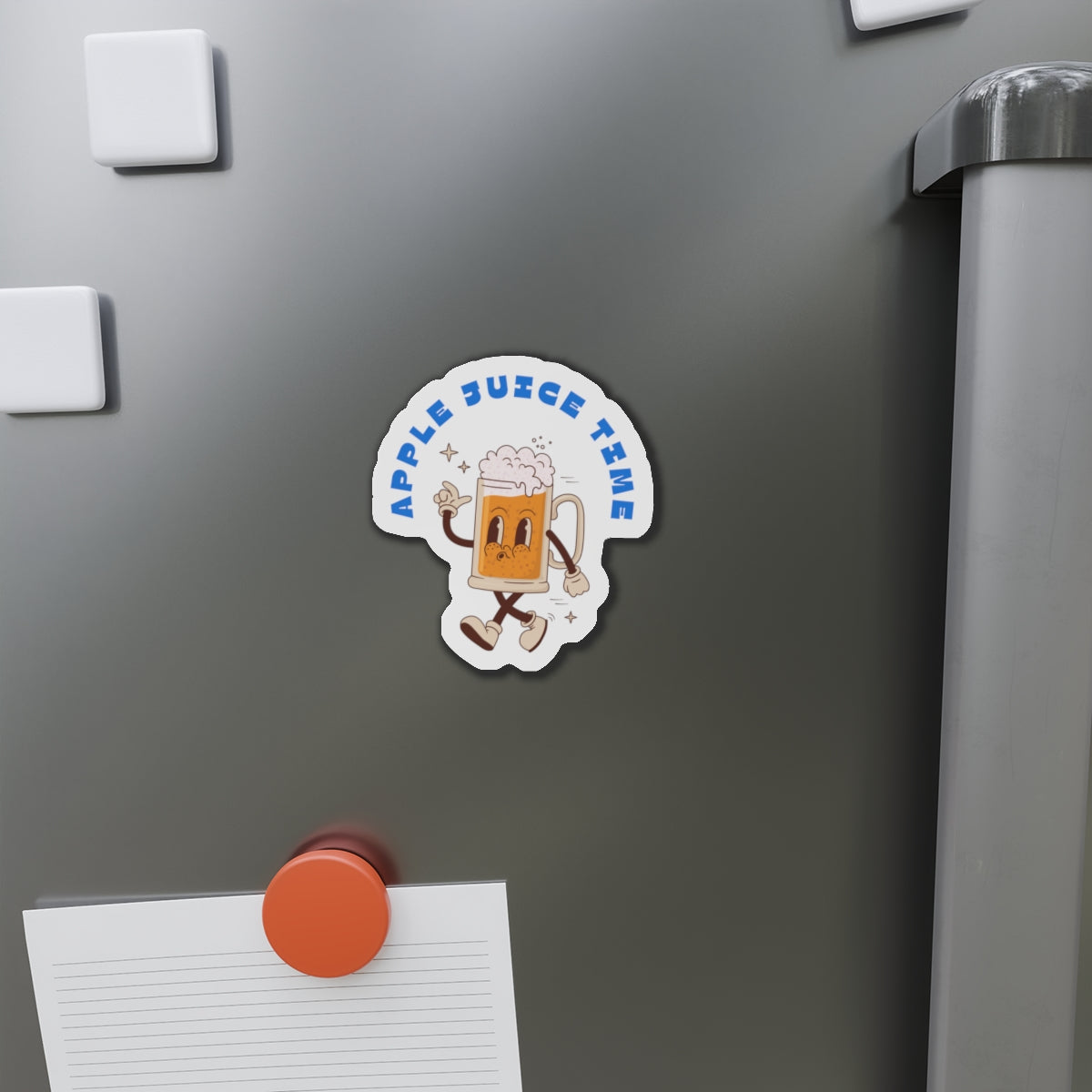 Apple Juice Time Die-Cut Magnet Printify
