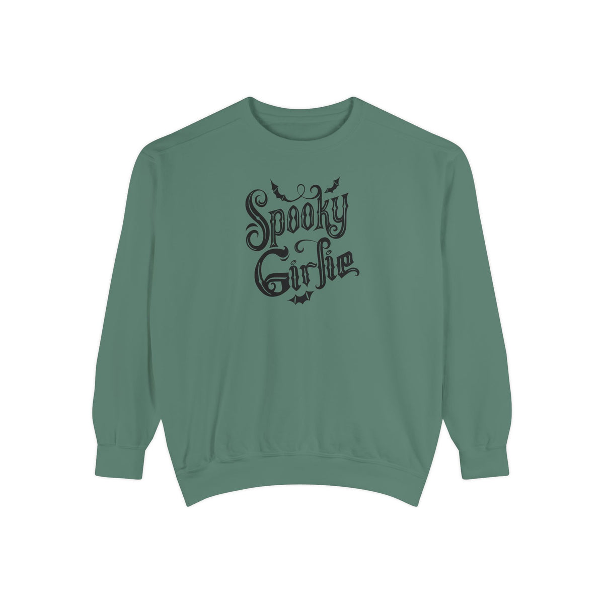 Spooky Girlie Unisex Garment-Dyed Sweatshirt Printify