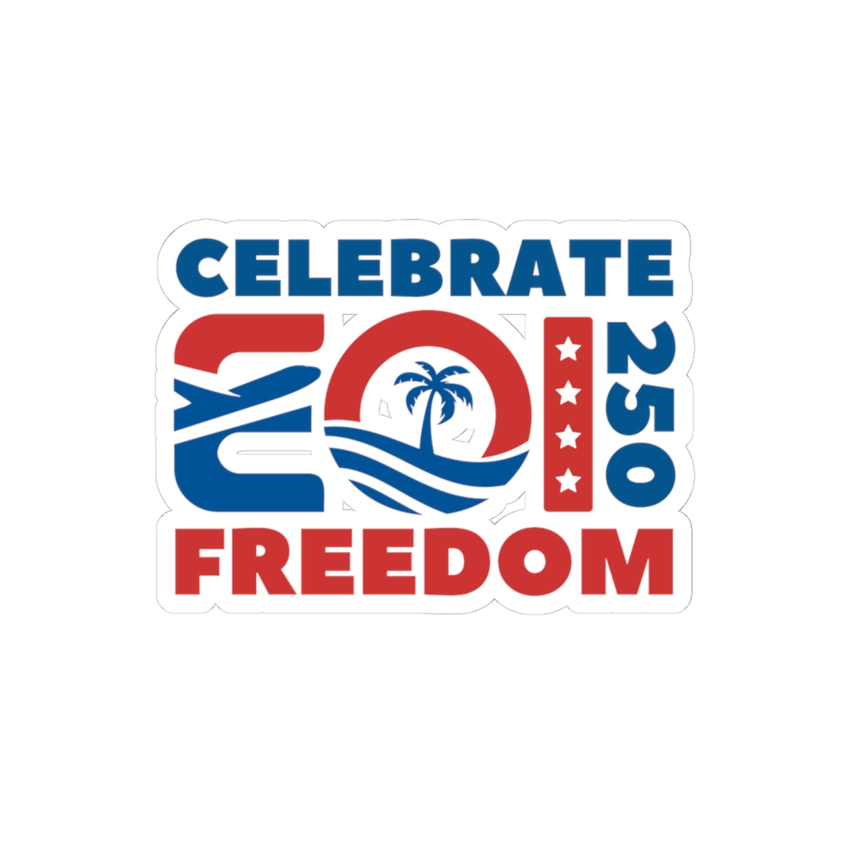 USA 250th Sticker Printify