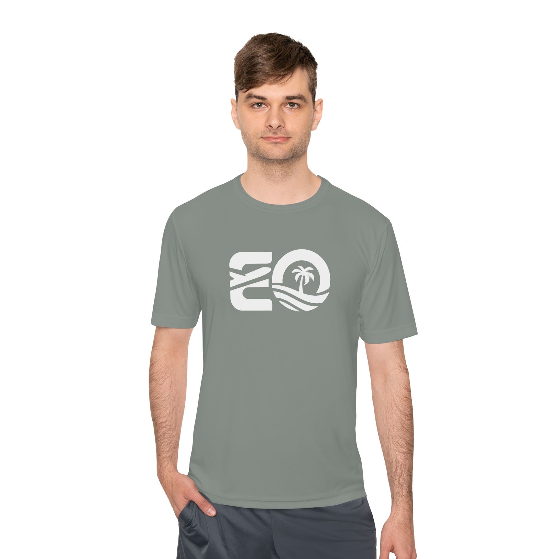 EO Performance Tee - White Logo Printify