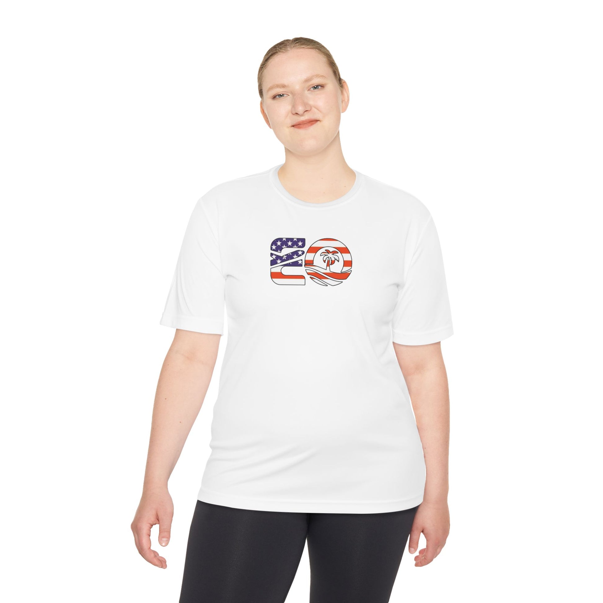 EO USA Flag Performance Tee Printify