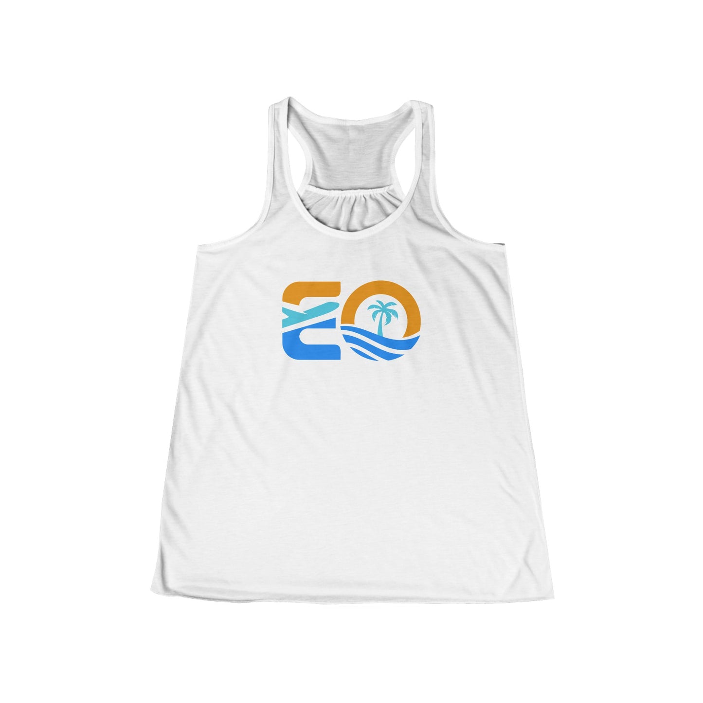 EO Women's Flowy Racerback Tank Printify