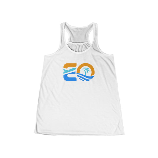 EO Women's Flowy Racerback Tank Printify