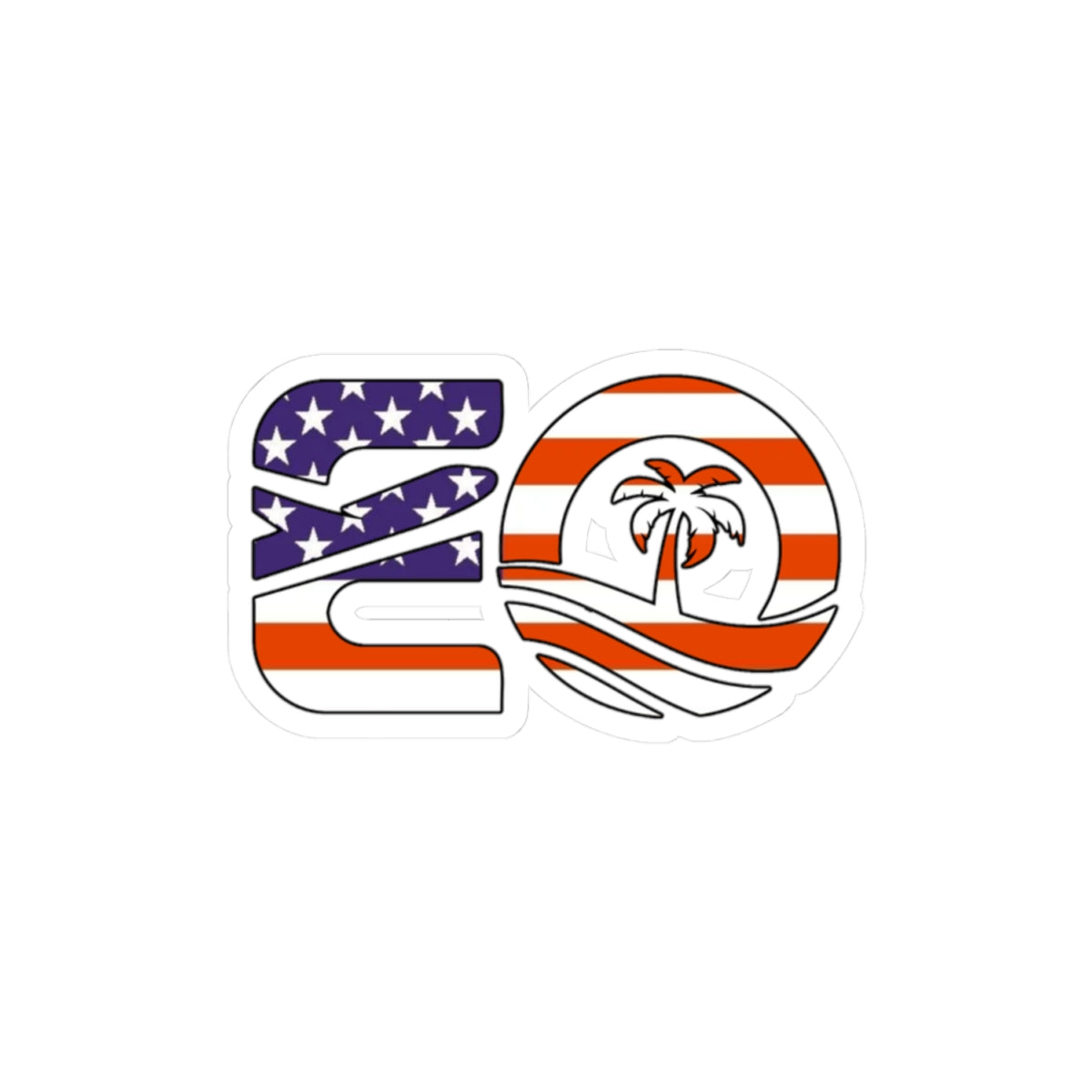EO USA Flag Kiss-Cut Stickers Printify