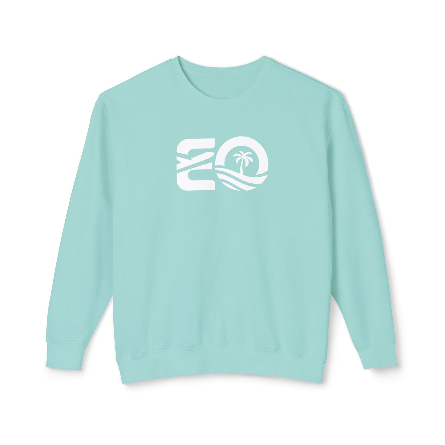 EO White Unisex Lightweight Crewneck Sweatshirt