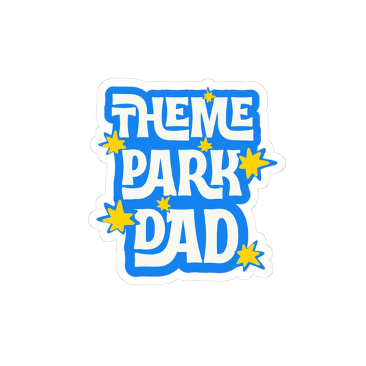 Theme Park Dad Sticker Printify