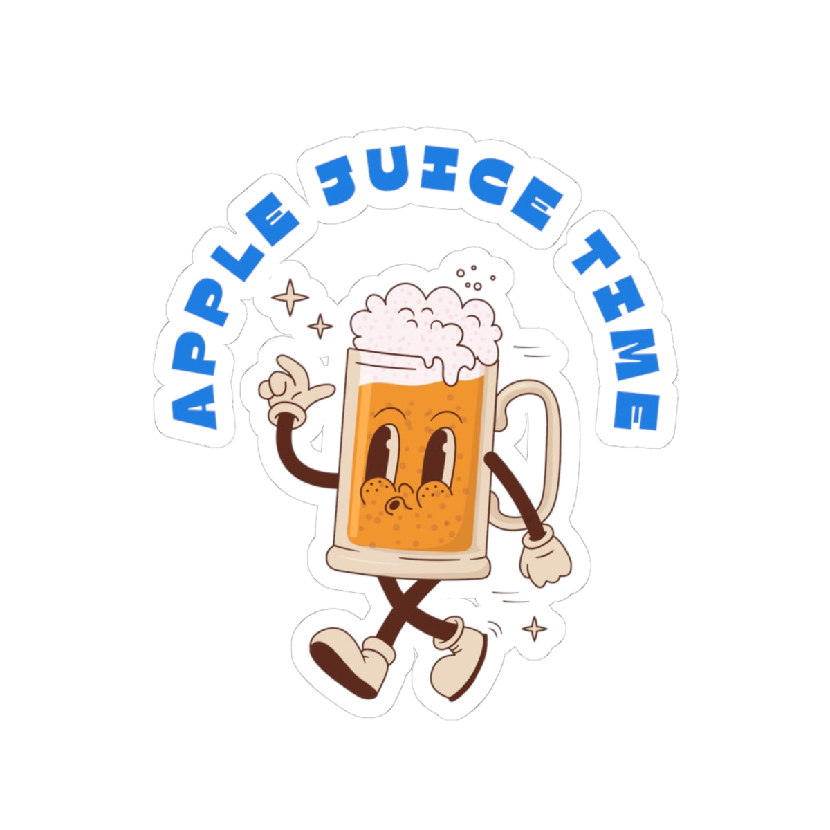 Apple Juice Time Kiss-Cut Stickers Printify