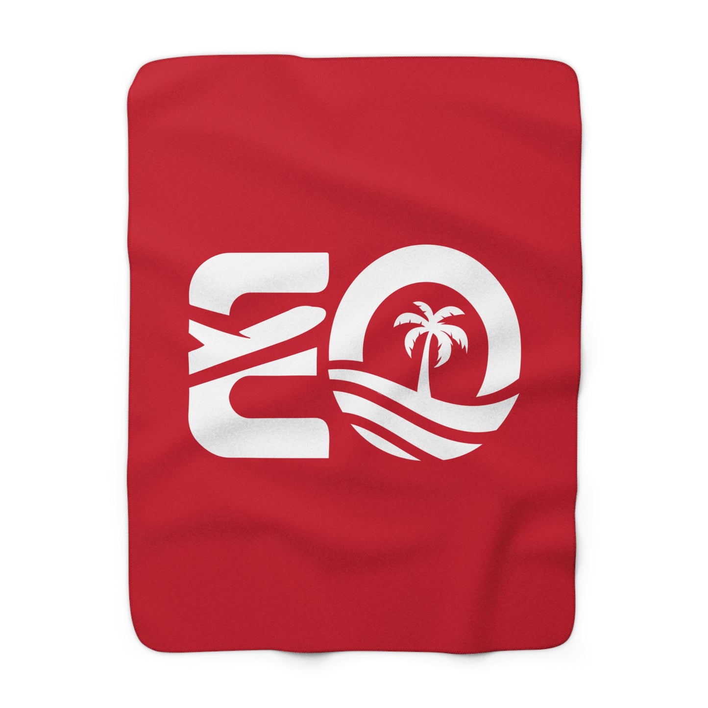 EO White Sherpa Fleece Blanket