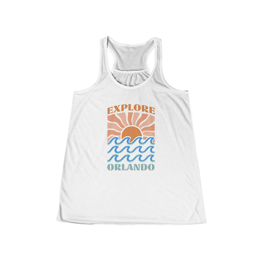 Explore Orlando Summer (1st Edition) Women's Flowy Racerback Tank