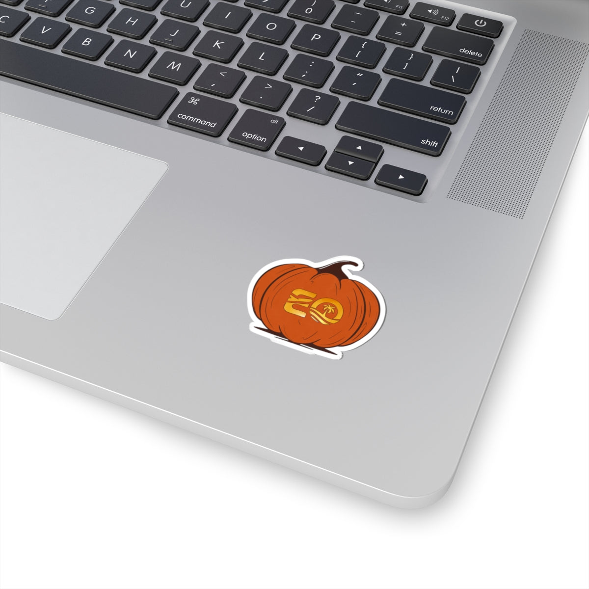 EO Logo Pumpkin Halloween Stickers Printify
