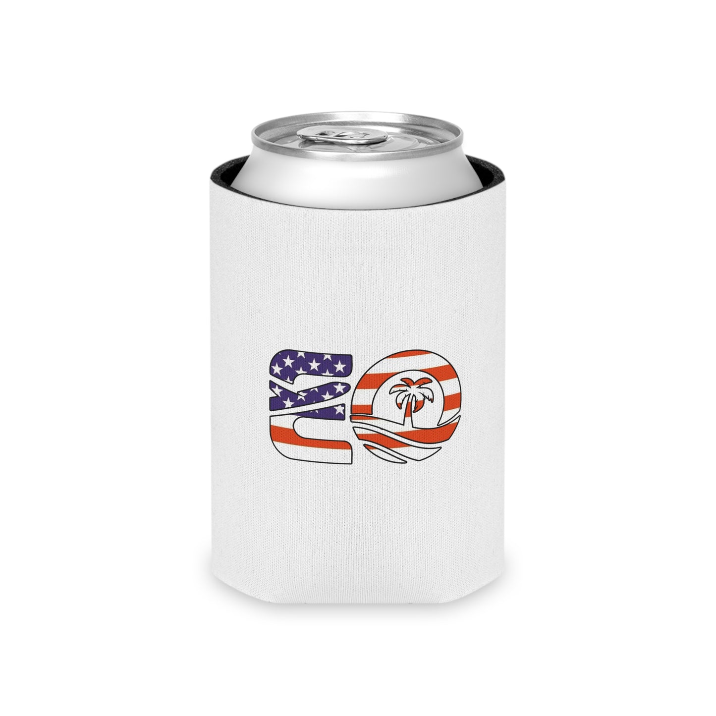 EO USA Flag Can Cooler Sleeve Printify