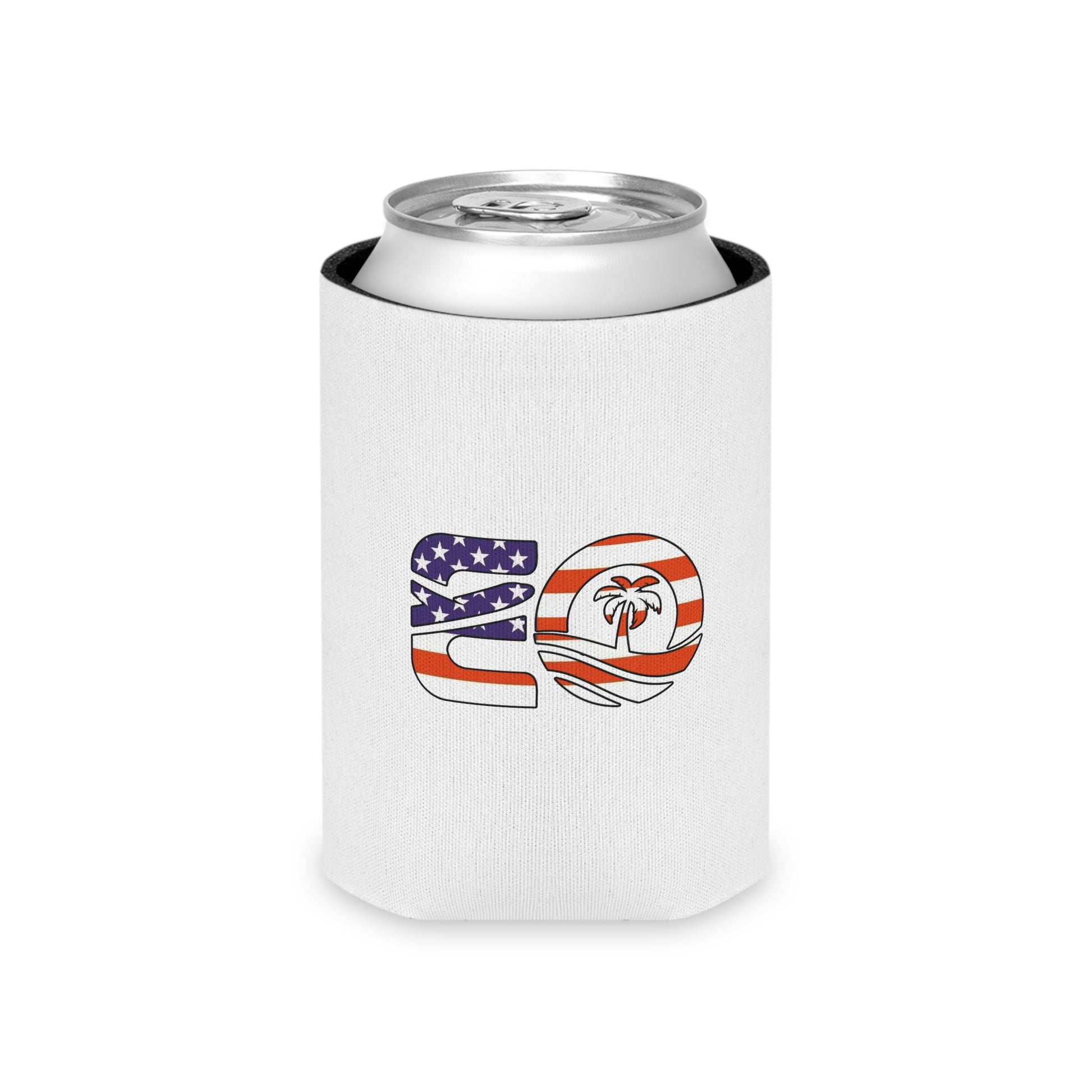 EO USA Flag Can Cooler Sleeve Printify