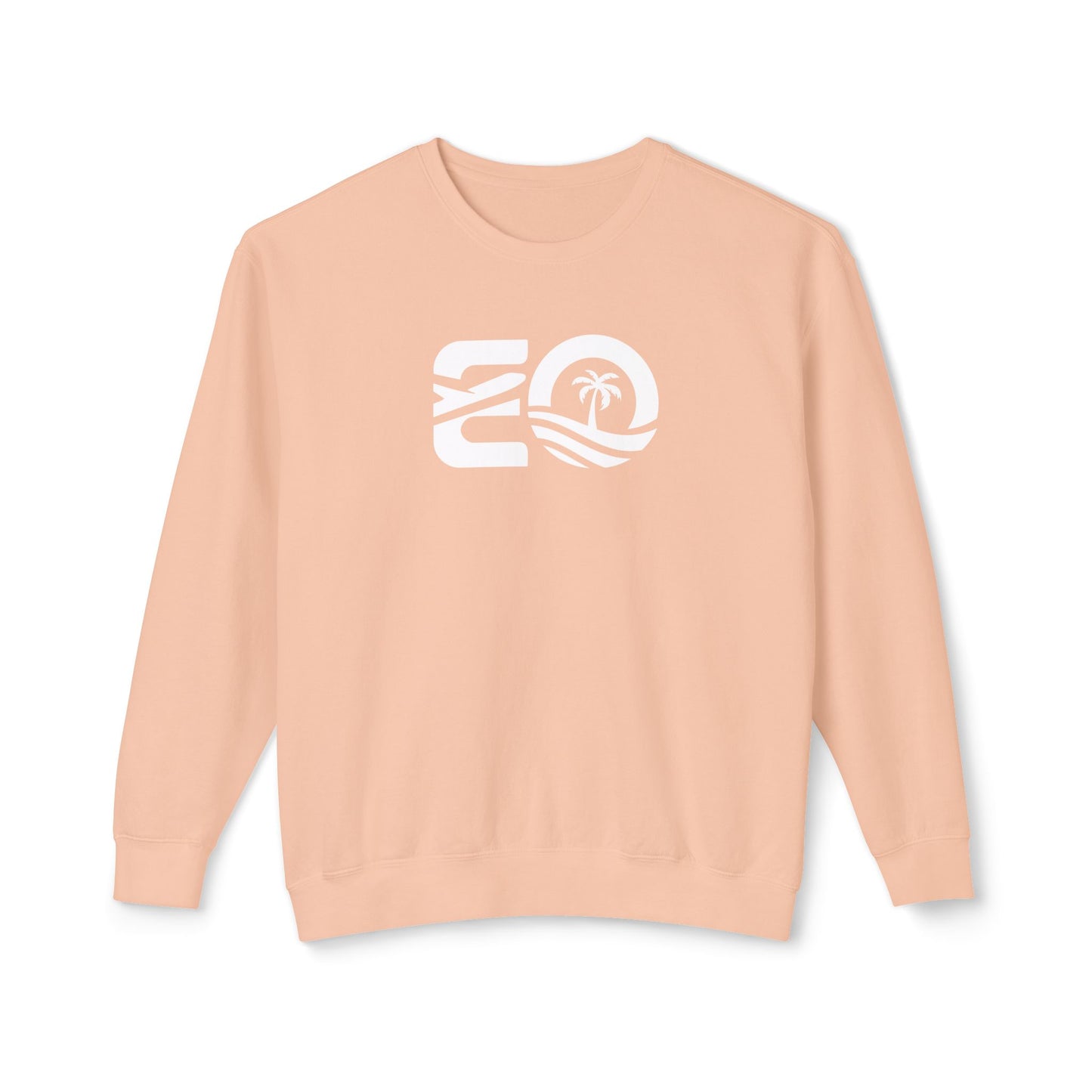EO White Unisex Lightweight Crewneck Sweatshirt