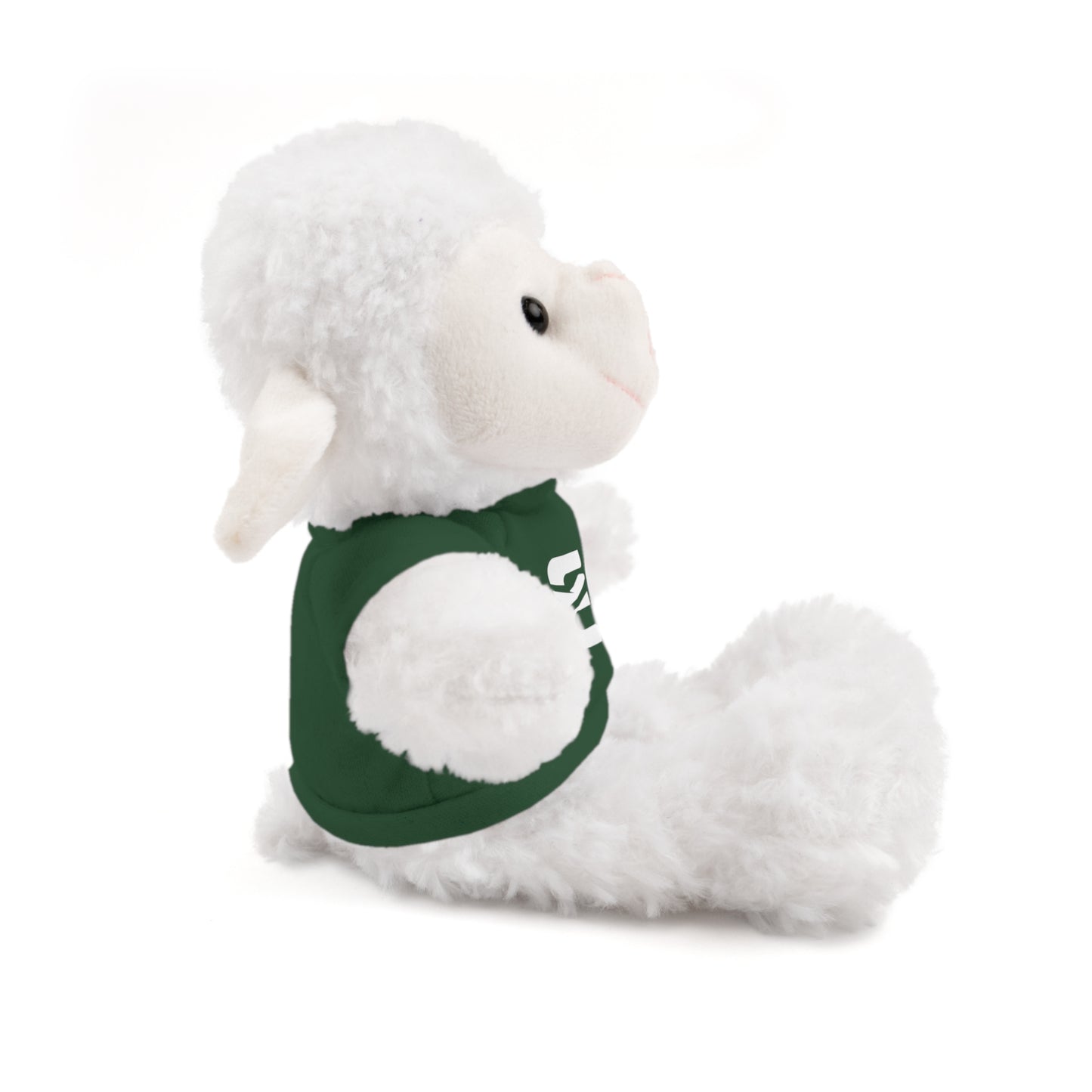 EO White Stuffed Animals with Tee