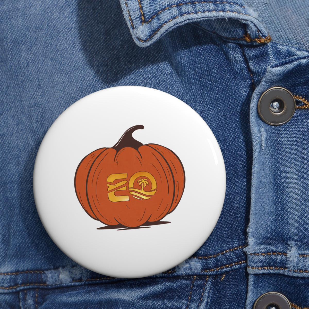 EO Pumpkin Pin Printify