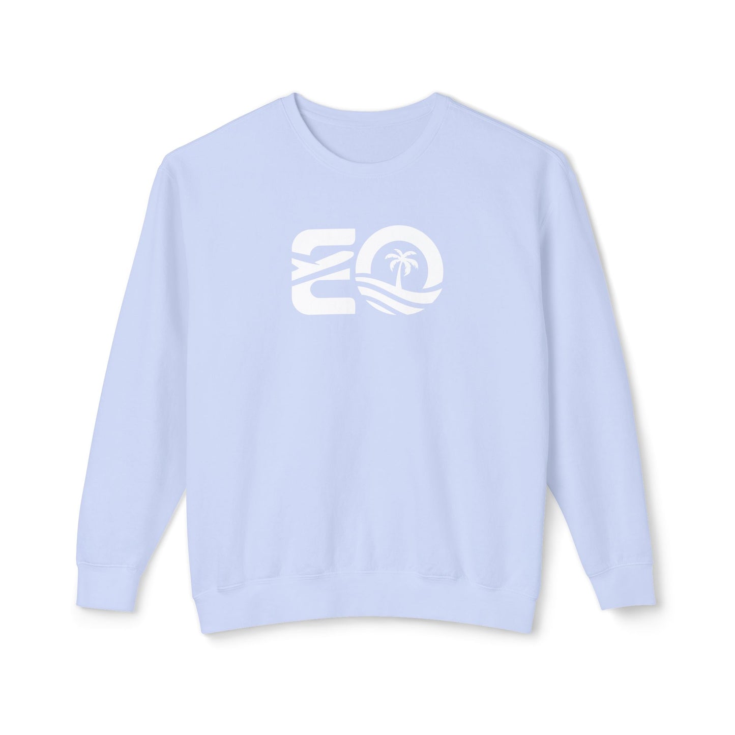 EO White Unisex Lightweight Crewneck Sweatshirt