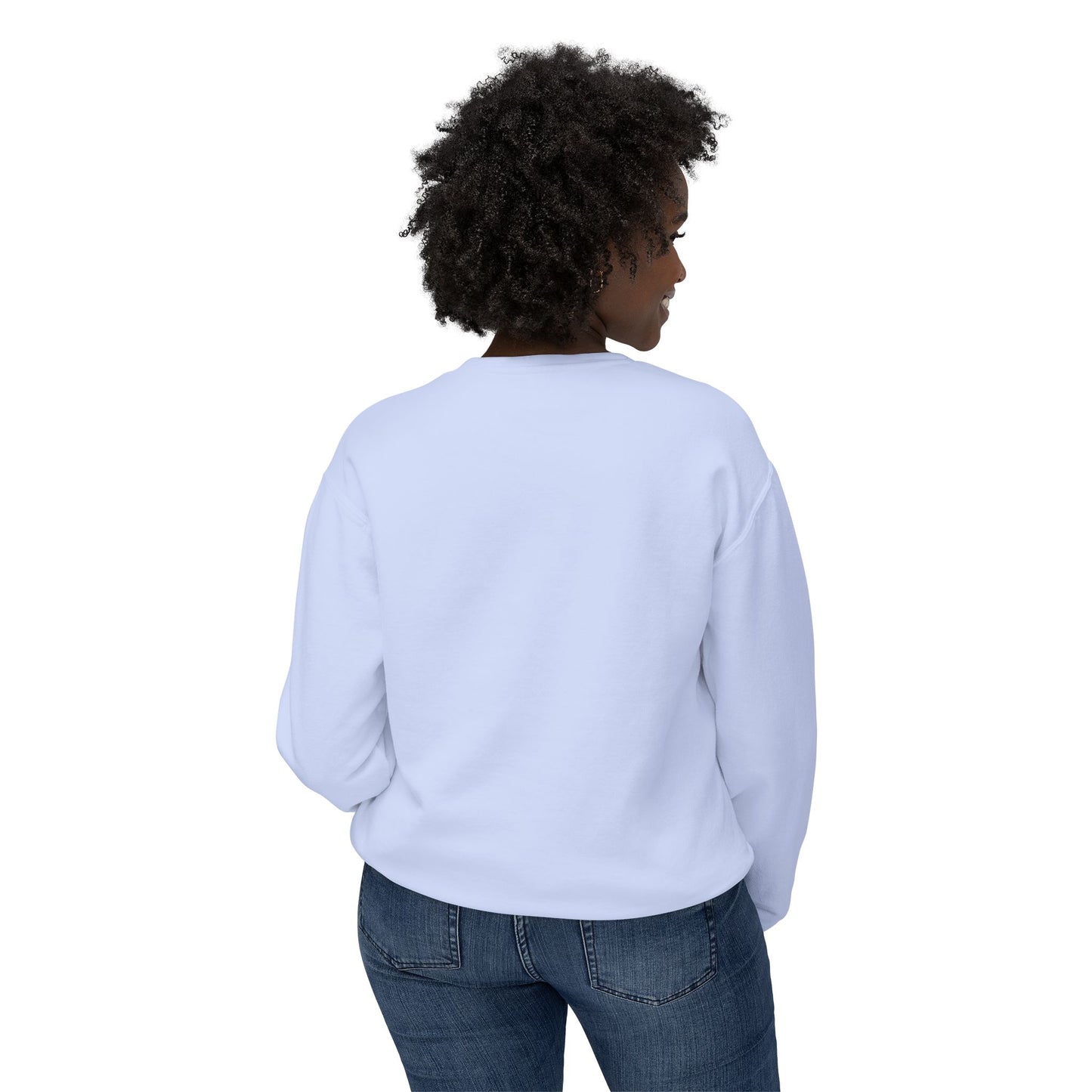 EO White Unisex Lightweight Crewneck Sweatshirt