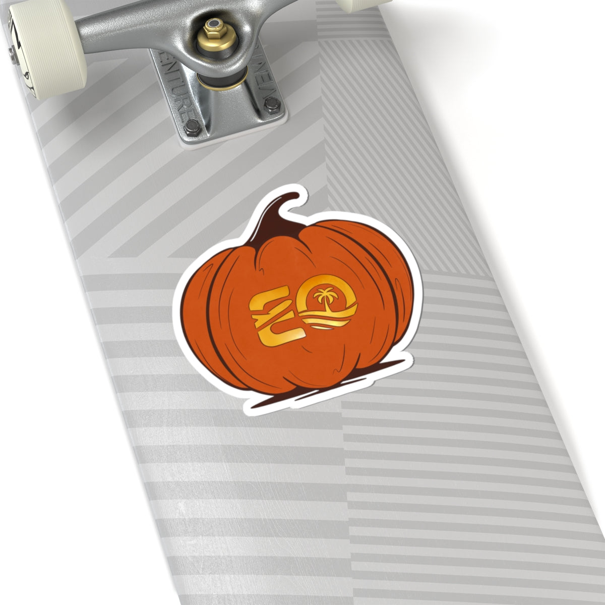 EO Logo Pumpkin Halloween Stickers Printify