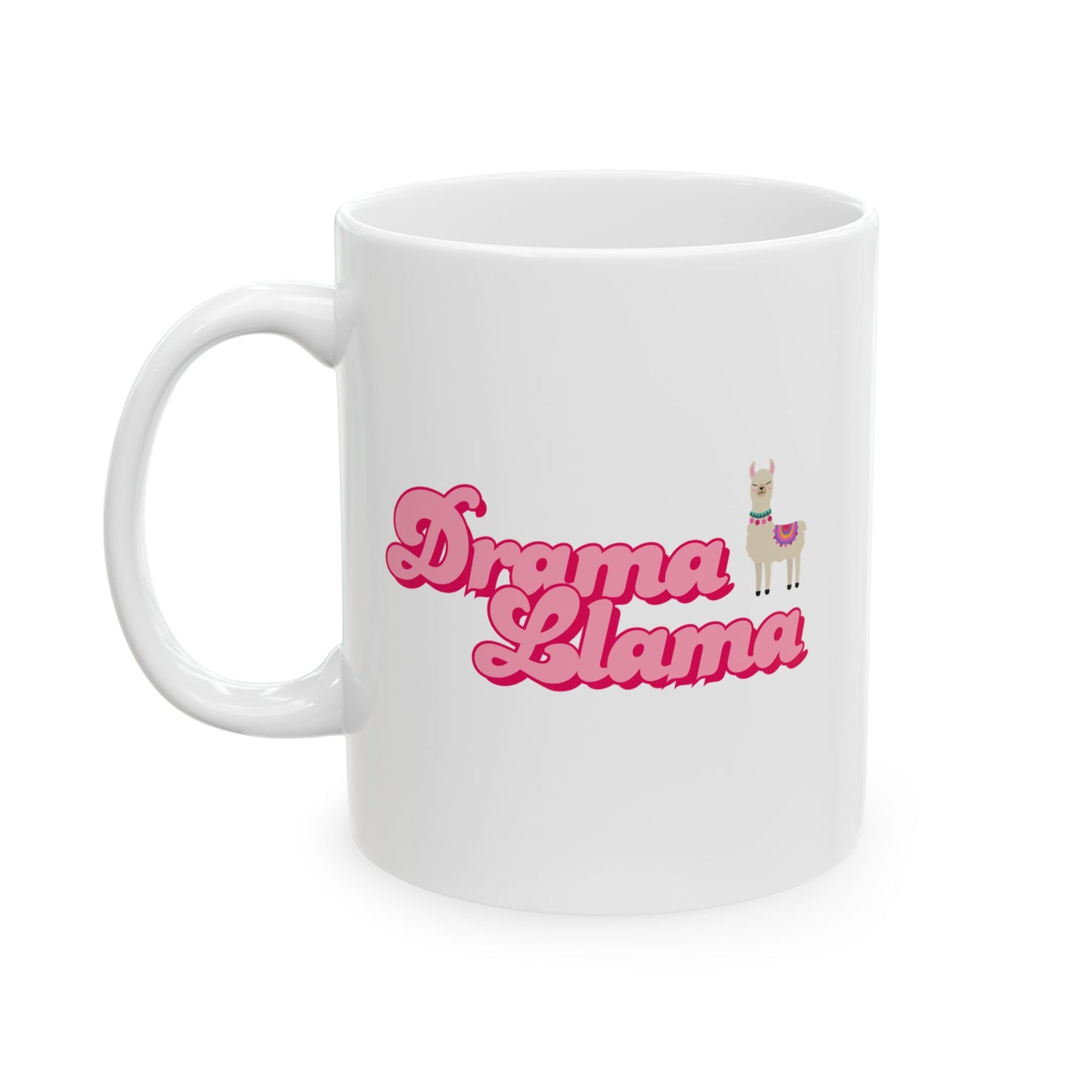 Drama Llama "V2" Ceramic Mug, (11oz, 15oz) Printify