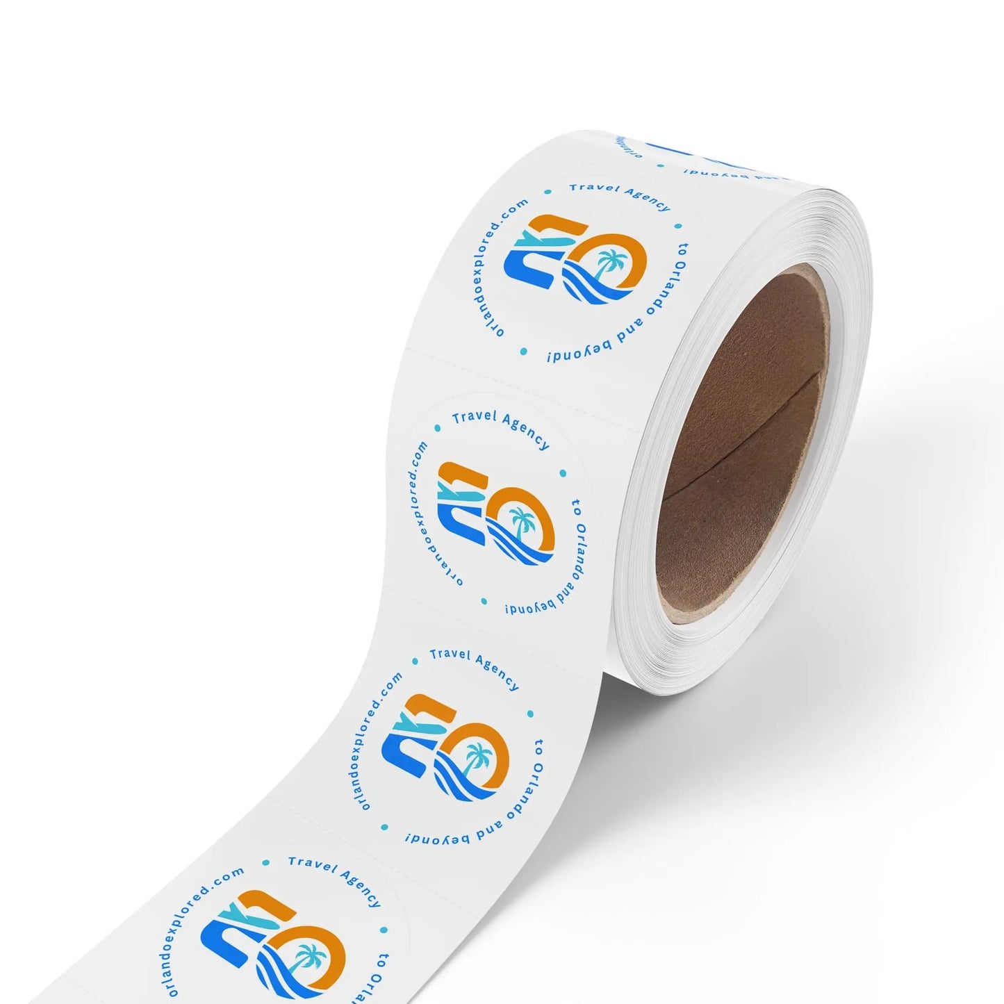 Round Sticker Label Rolls Printify