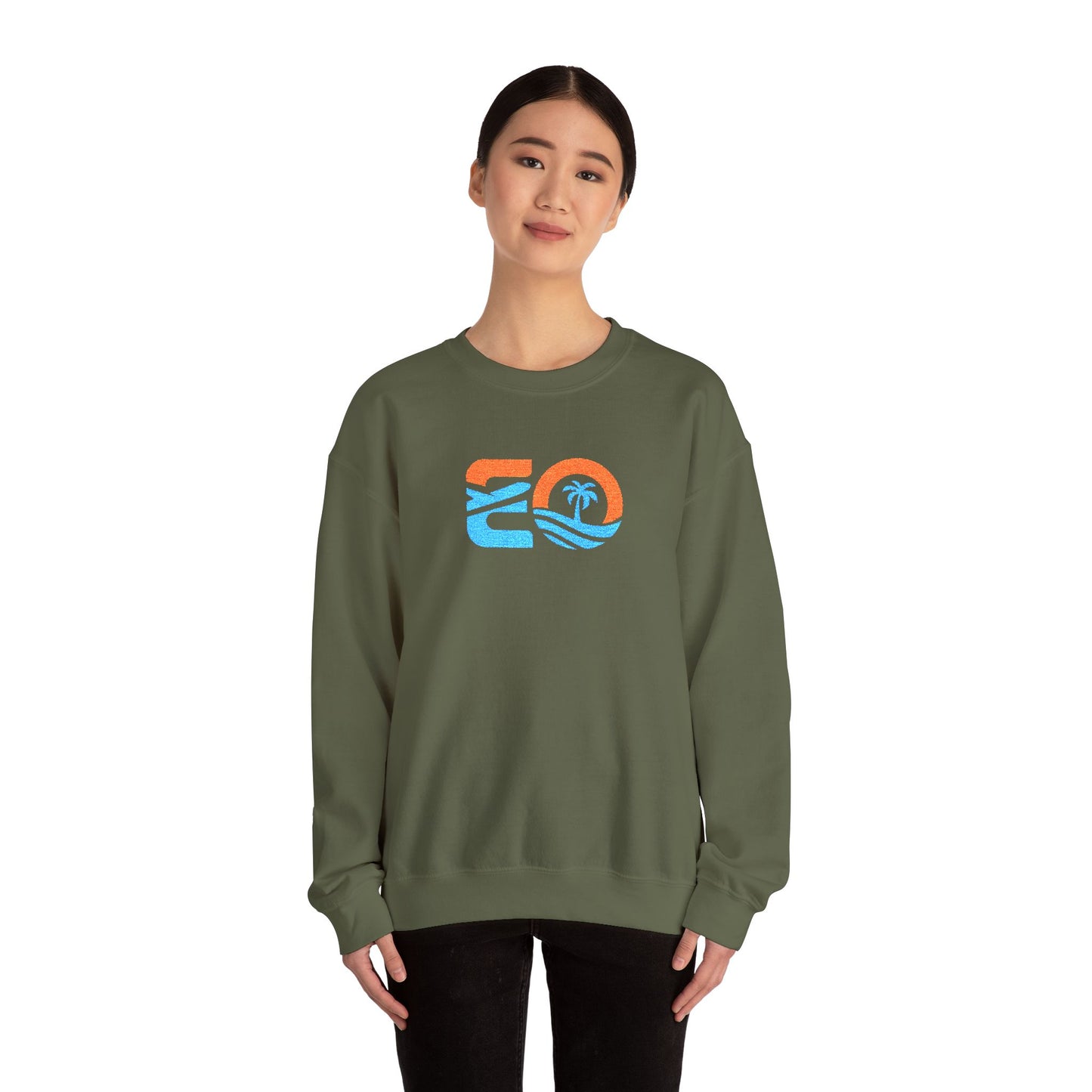 EO Embroidered Unisex Heavy Blend™ Crewneck Sweatshirt
