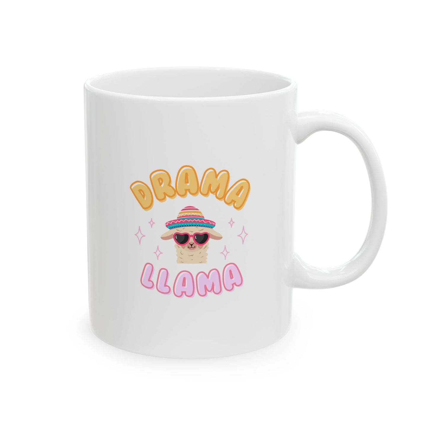 Drama Llama "V1" Ceramic Mug, (11oz, 15oz) Printify