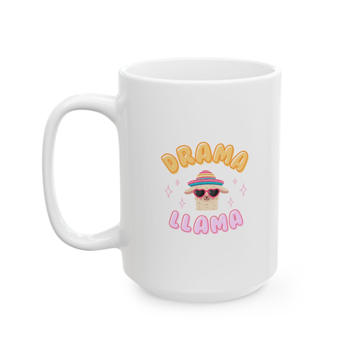Drama Llama "V1" Ceramic Mug, (11oz, 15oz) Printify