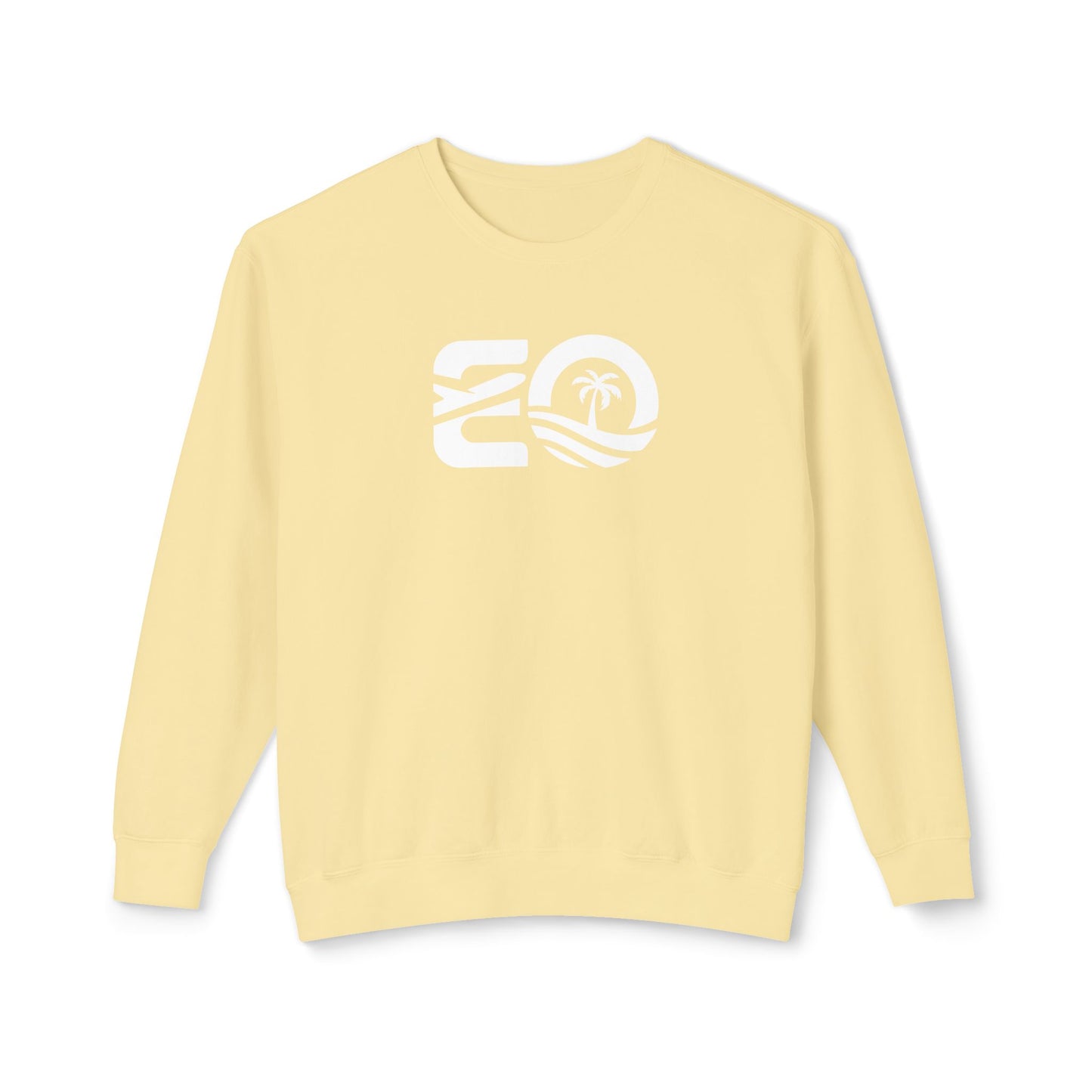 EO White Unisex Lightweight Crewneck Sweatshirt