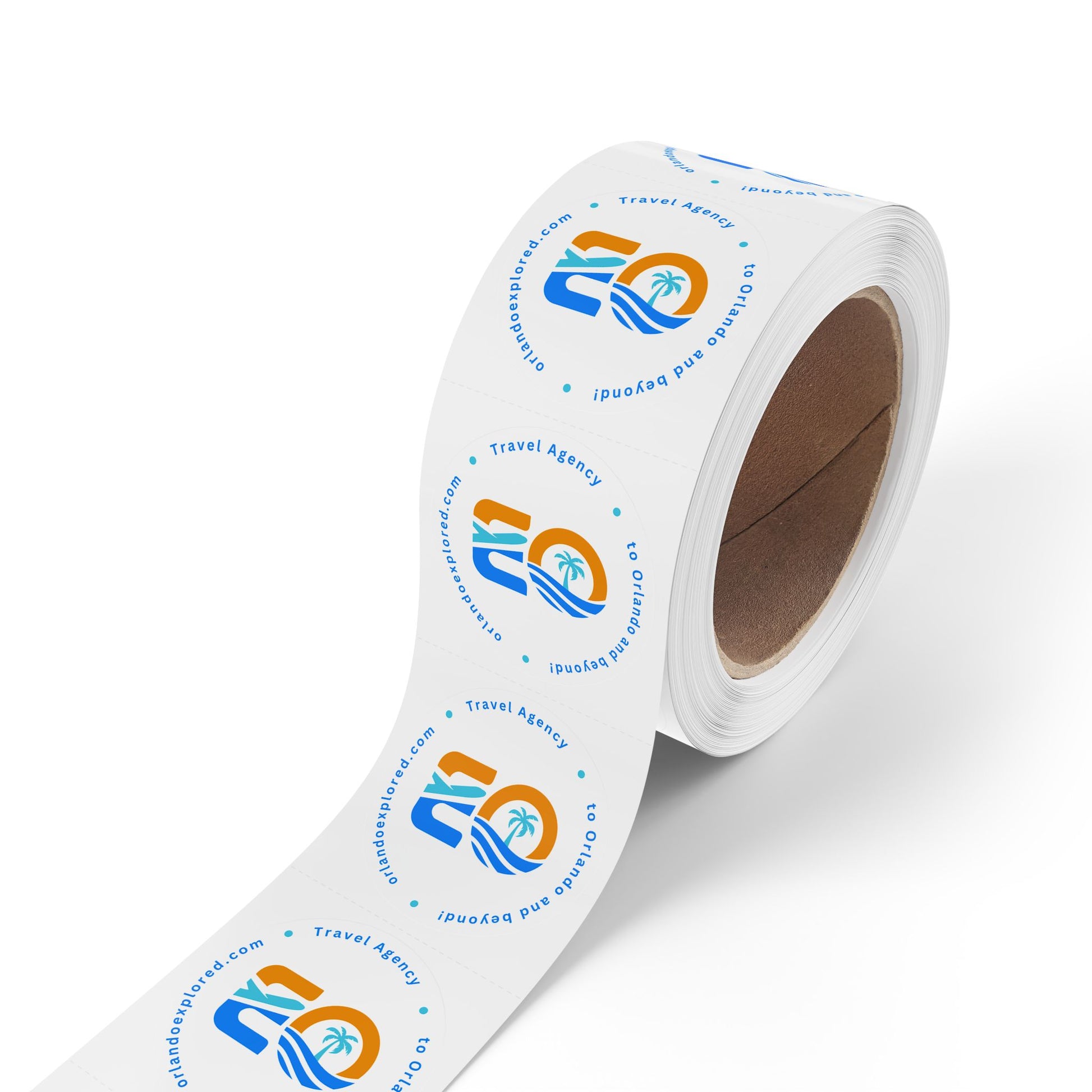 Round Sticker Label Rolls Printify