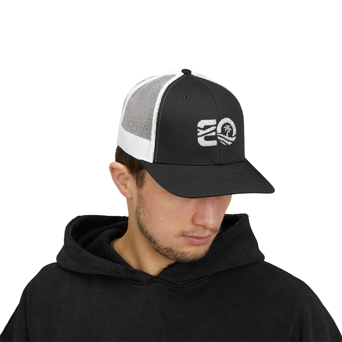 EO Snapback - White Logo Printify