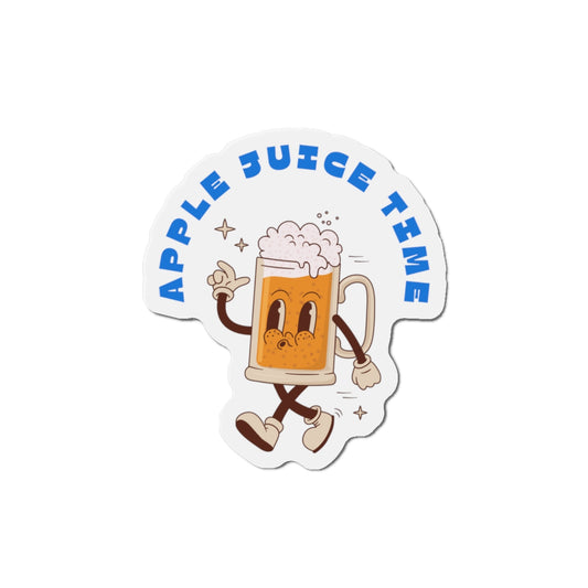 Apple Juice Time Die-Cut Magnet Printify
