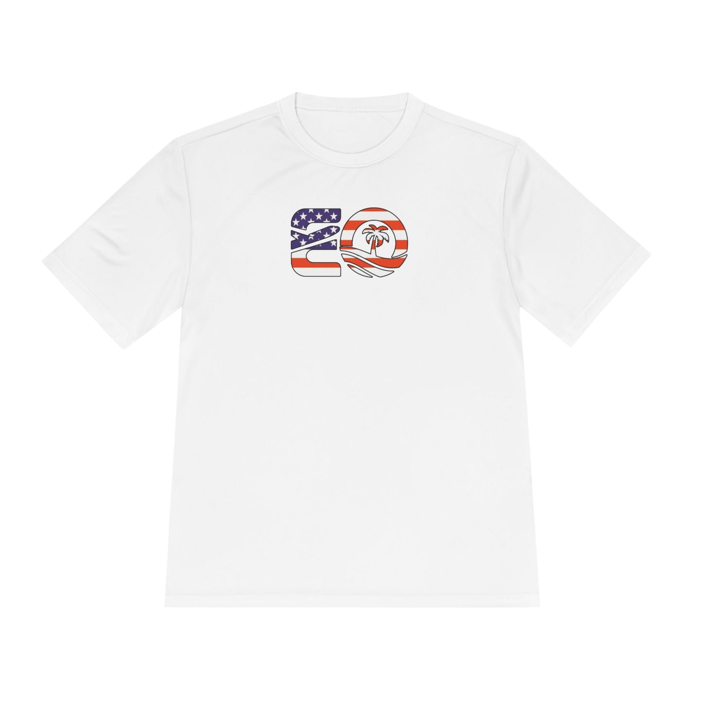 EO USA Flag Performance Tee Printify