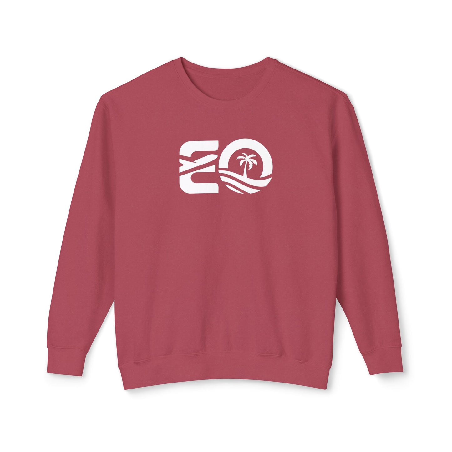 EO White Unisex Lightweight Crewneck Sweatshirt