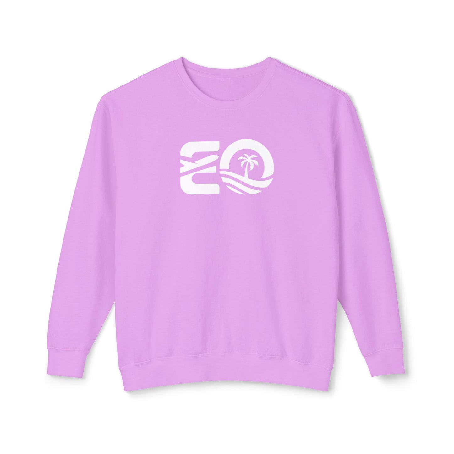 EO White Unisex Lightweight Crewneck Sweatshirt