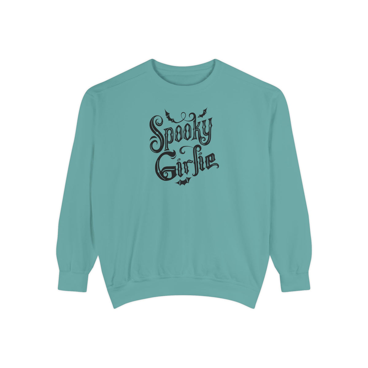 Spooky Girlie Unisex Garment-Dyed Sweatshirt Printify