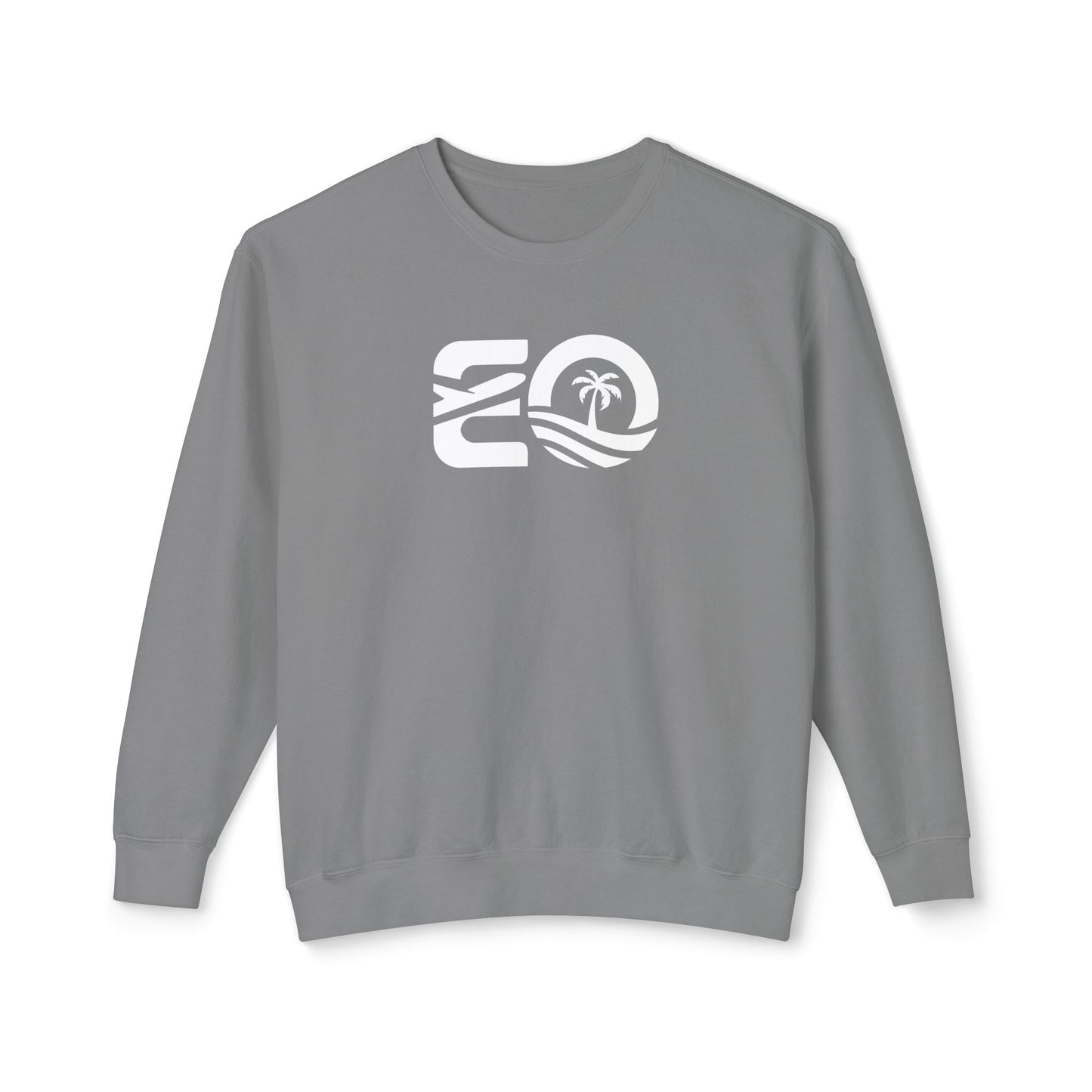 EO White Unisex Lightweight Crewneck Sweatshirt