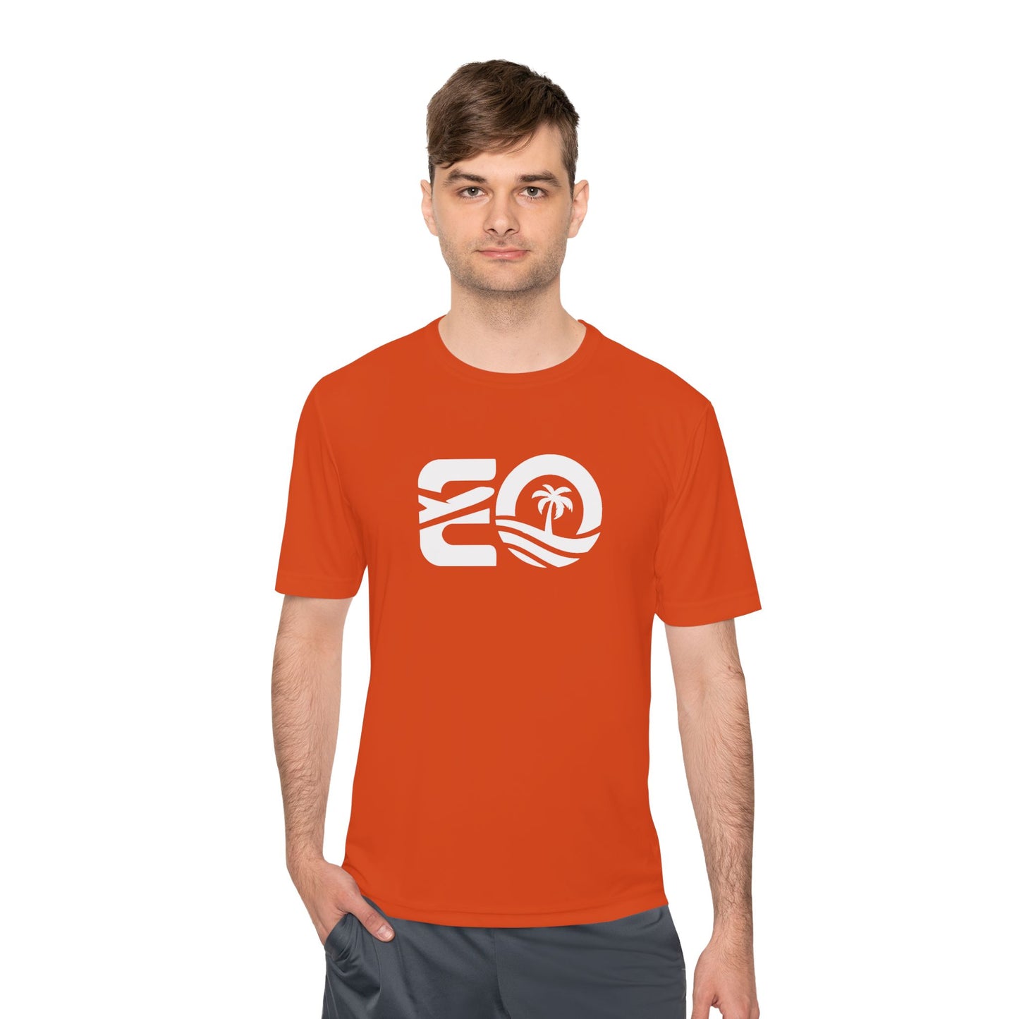 EO Performance Tee - White Logo Printify
