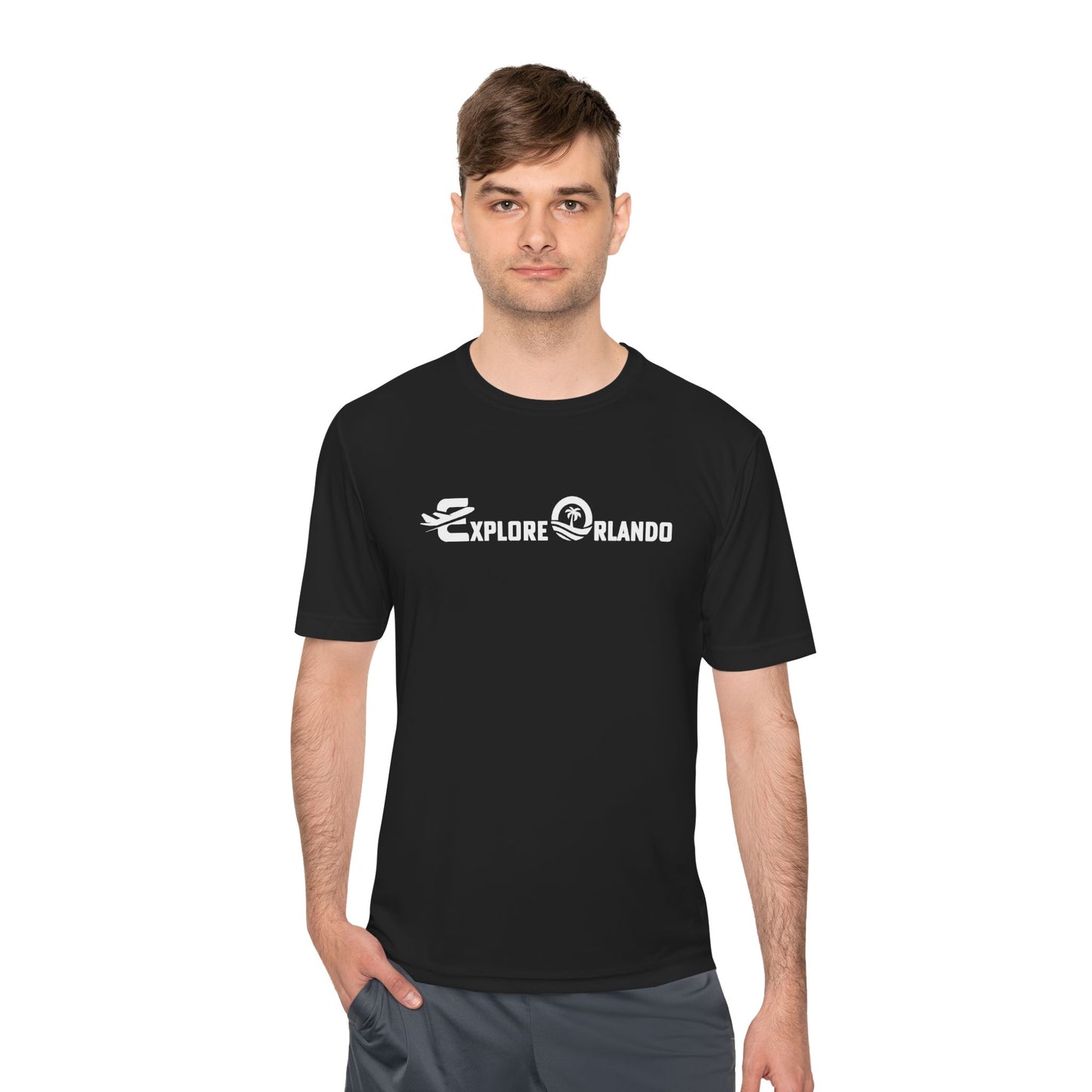 Explore Orlando Performance Tee - White Logo Printify