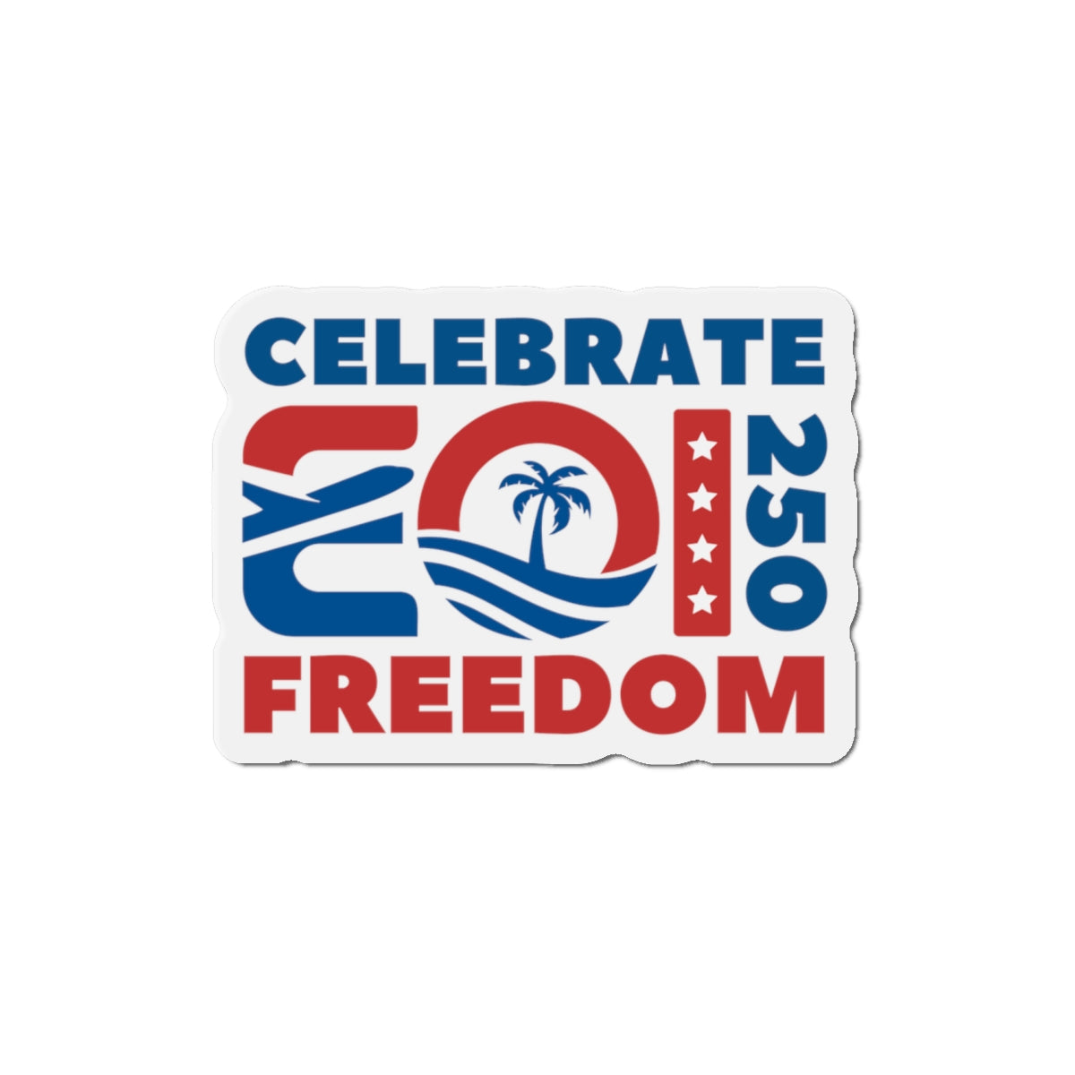 USA 250th Die-Cut Magnet Printify