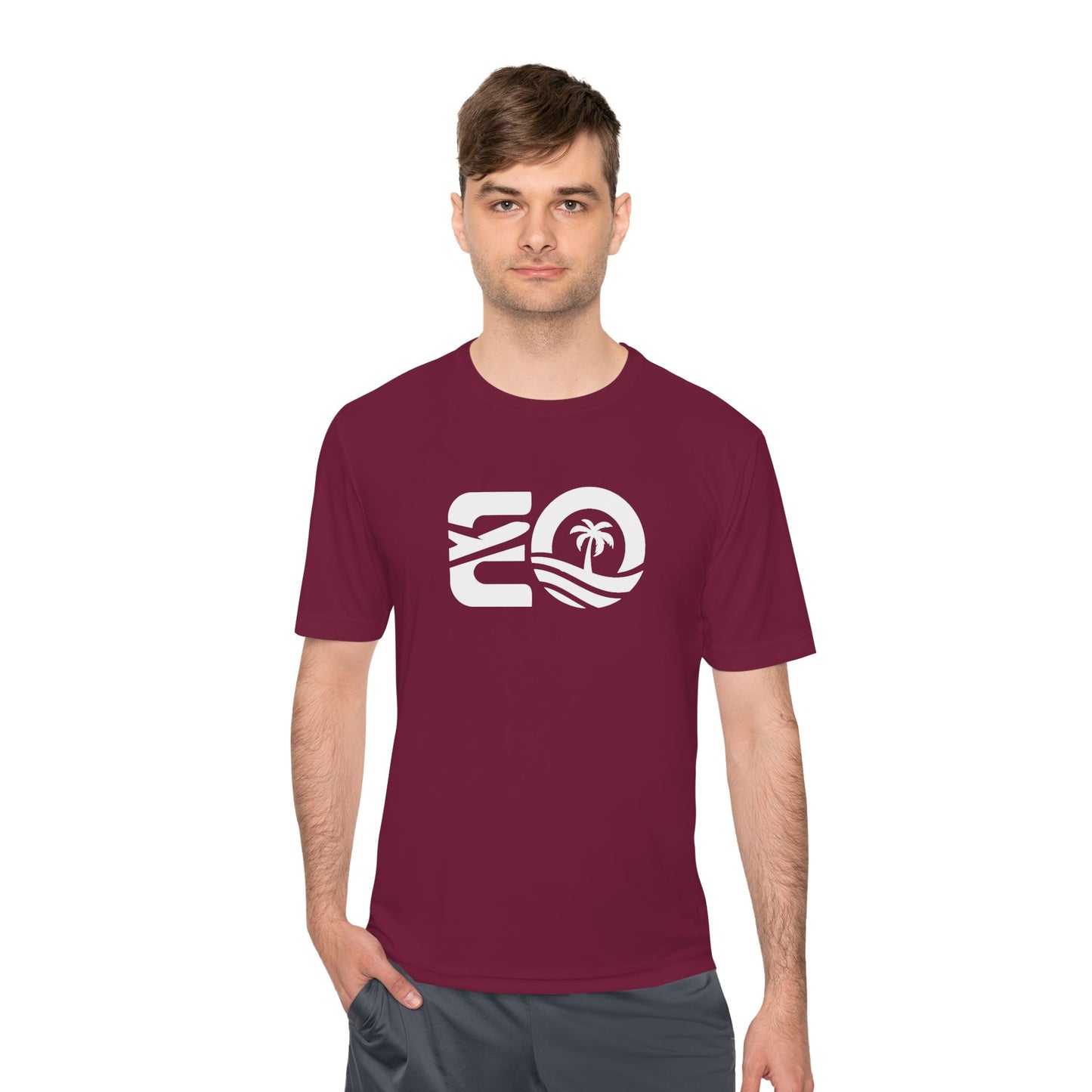 EO Performance Tee - White Logo Printify
