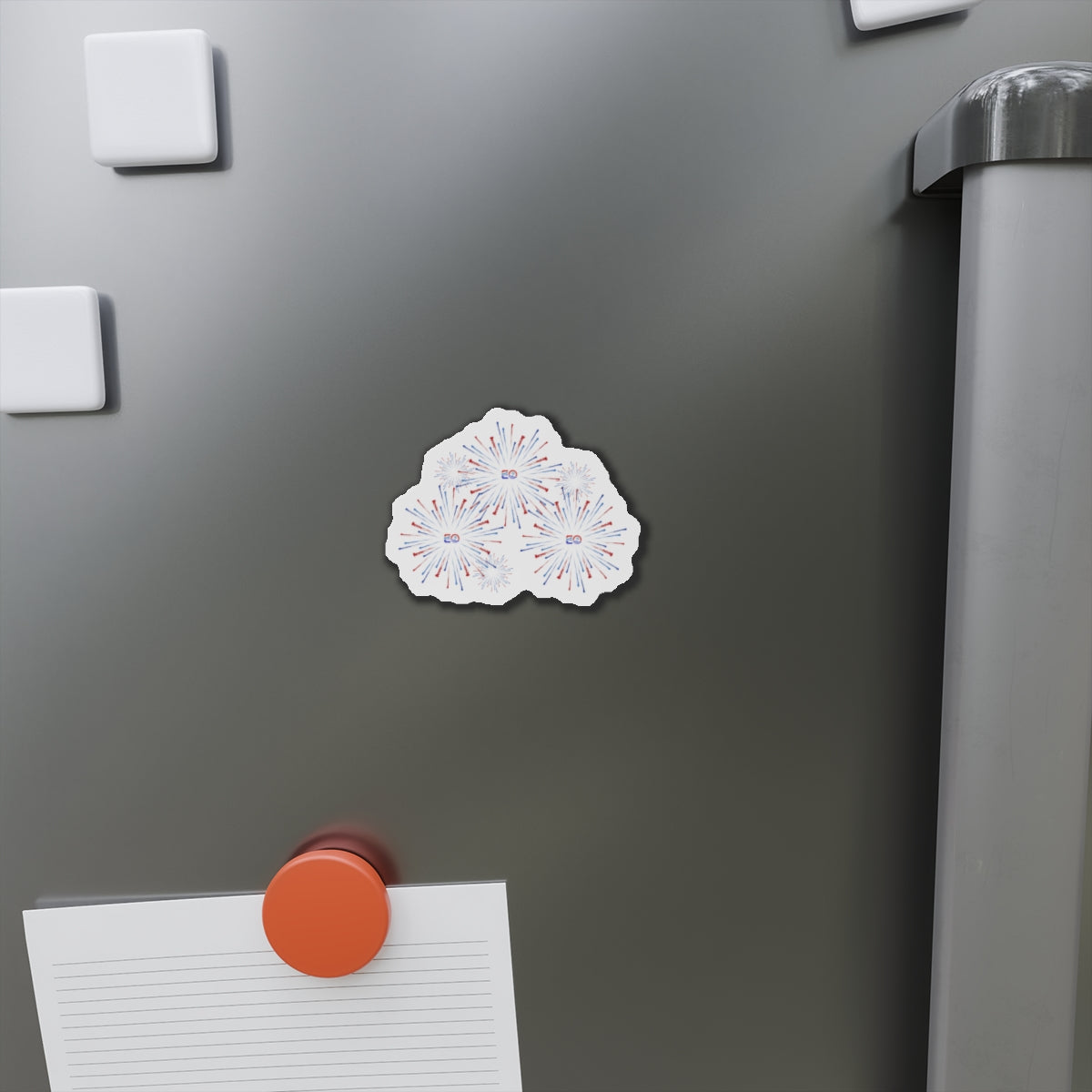 EO USA Fireworks Die-Cut Magnet