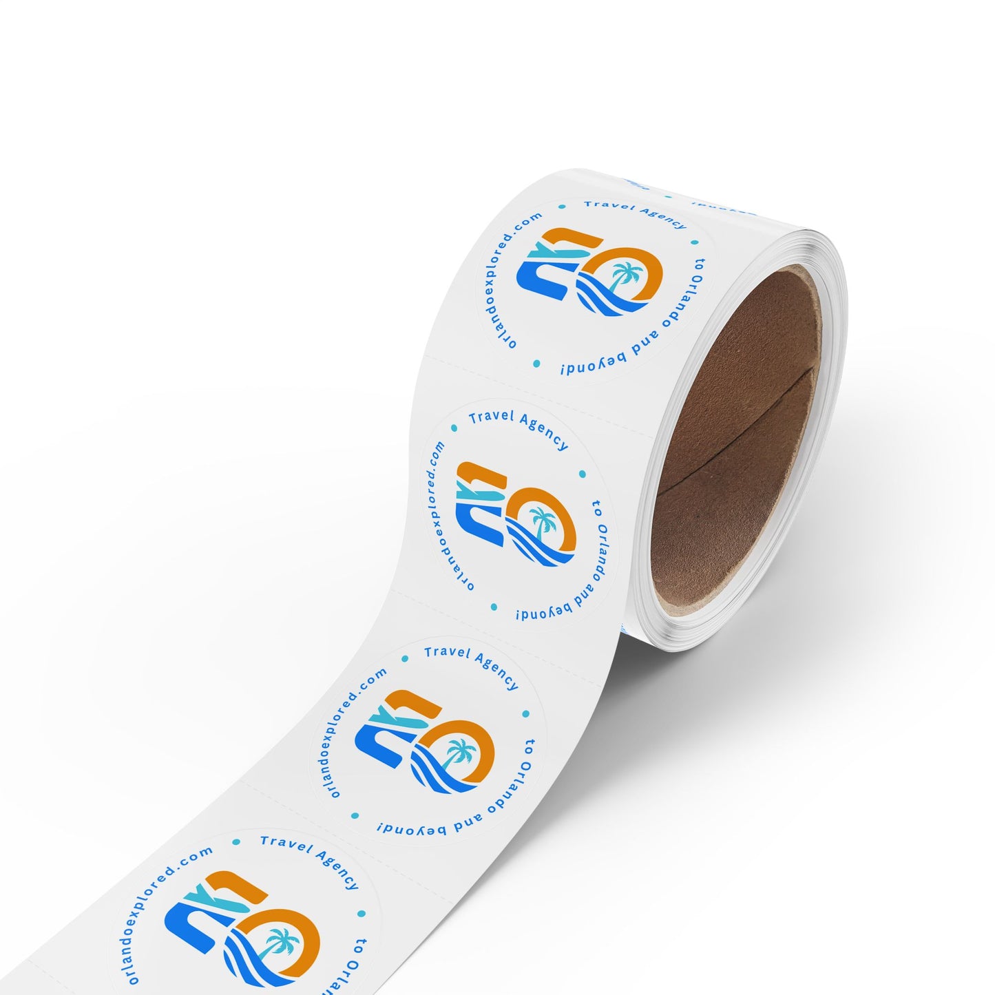 Round Sticker Label Rolls Printify