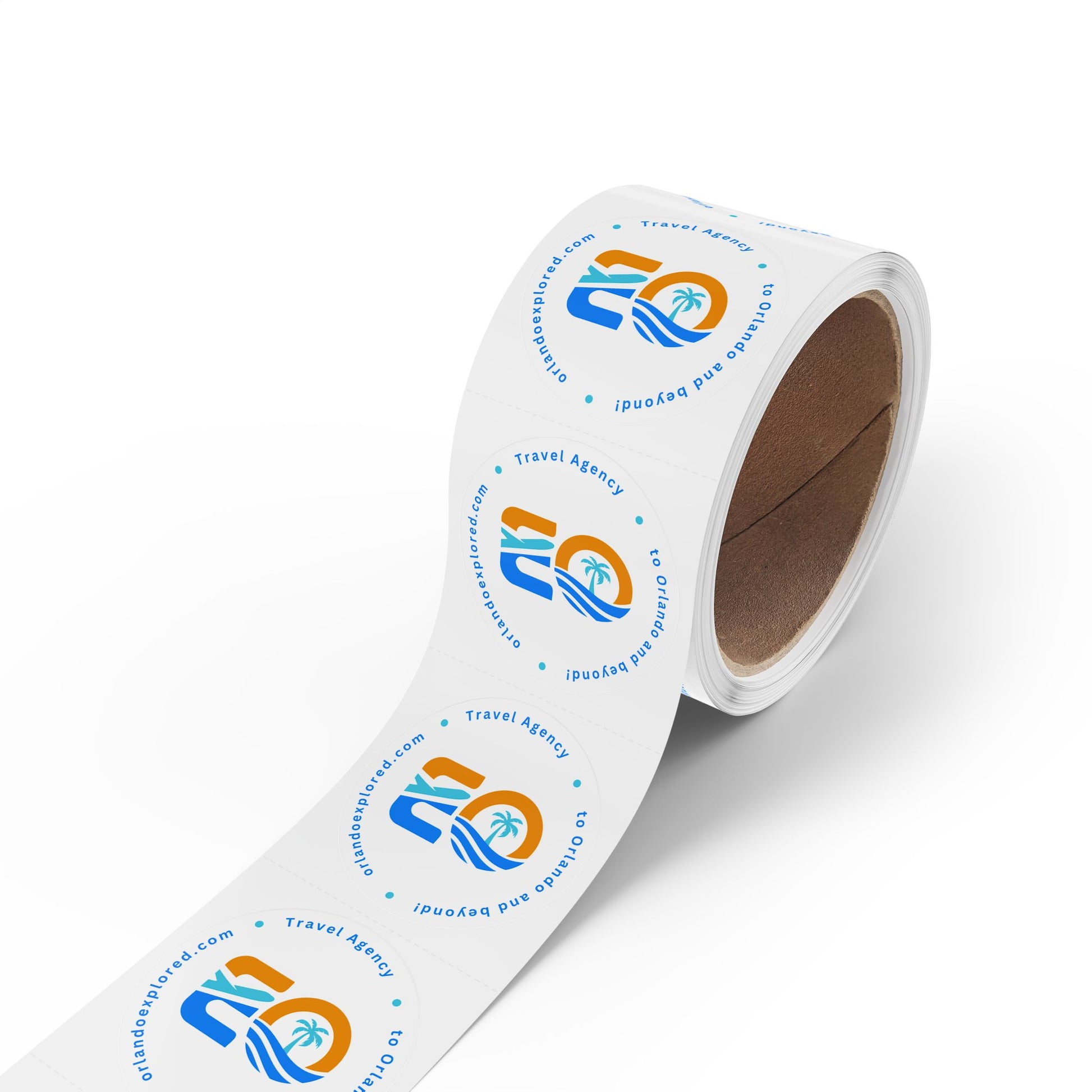 Round Sticker Label Rolls Printify