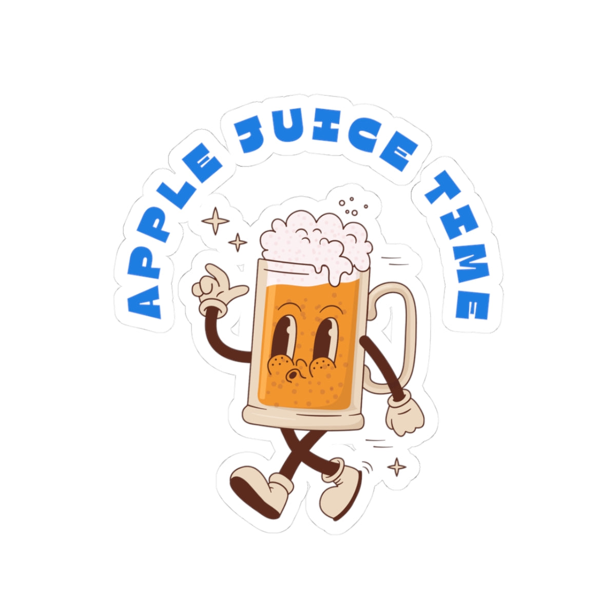 Apple Juice Time Kiss-Cut Stickers Printify